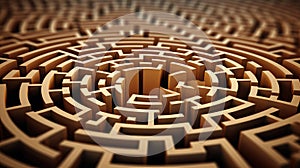 shape dimensional labyrinth abstract