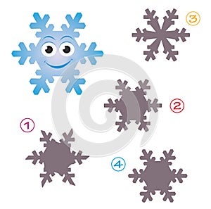 Shape game - the snowflake photo