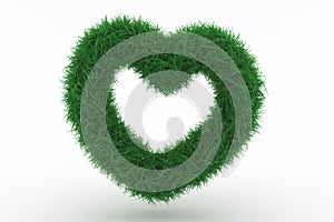 Shape of a Heart with green Grass