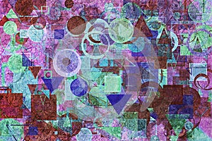 Shape illustrations background abstract, pattern texture.