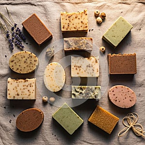 In shape including rectangular and oval featuring diverse natural