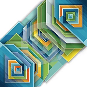 Shape is layered to create a sense of depth and dimensionality with a