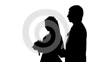 Shape of loving couple