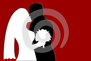 Shape of loving couple