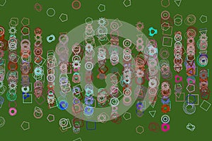 Shape of mixed, abstract background pattern. Creative, canvas, repeat & square.