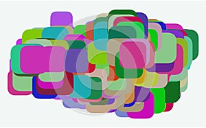 Shape of mixed, abstract background pattern. Shape, art, design, repeat & geometric.