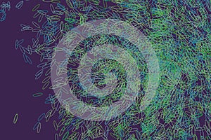 Shape of motion, particle or random, abstract background pattern. Canvas, style, web & digital.