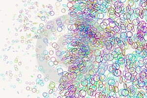 Shape of motion, particle or random, abstract background pattern. Creative, surface, details & drawing.