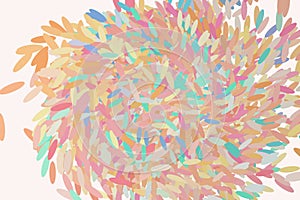 Shape of motion, particle or random, abstract background pattern. Shape, web, white, vector & backdrop.