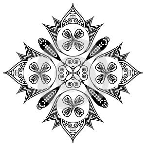 Shape with oval diagonal elements