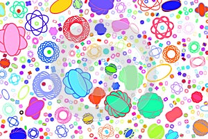 Shape pattern background, for graphic design.