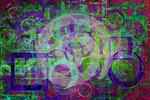 . Shape, pattern, cover, stroke, texture & random.