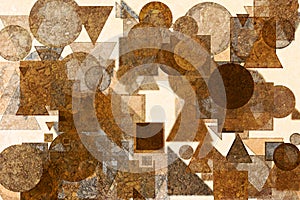 . Shape, pattern, details, ellipse, triangle & surface.