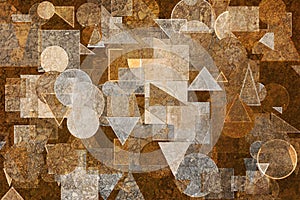 . Shape, pattern, digital, geometric, ellipse & round.