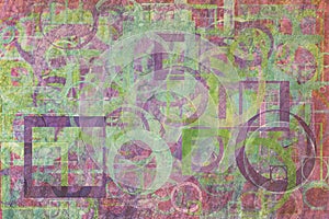 . Shape, pattern, generative, digital, rectangle & repeat.