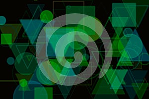 Shape pattern, wallpaper or texture background. Fashion, square, circle & cover.