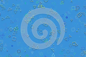 Shape pattern, wallpaper or texture background. Square, surface, triangle & art.