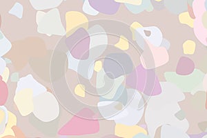 Shape of random rounded shapes, abstract geometric background pattern. Canvas, art, design & style.