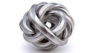 A shape-shifting dodecahedron, AI generated image