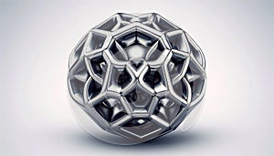 A shape-shifting dodecahedron, AI generated image