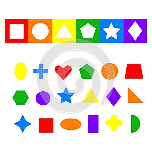 Shape sorter puzzle toy for babies. Learning shapes and...