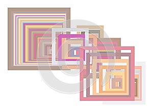Shape of square, rectangle, abstract geometric background pattern. Texture, backdrop, style & effect.