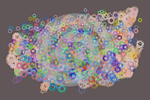 Shape of star, abstract background pattern. Cover, vector, wallpaper & illustration.