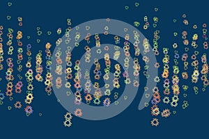 Shape of star, abstract background pattern. Illustration, decoration, white & creative.