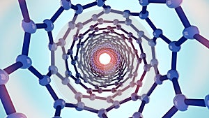 The shape structure of nanotechnology,Nanotechnology of the future,abstract background nanotechnology,3d rendering