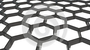 The shape structure of nanotechnology,honeycomb shapes,geometric abstract background