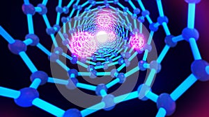 The shape structure of nanotechnology,Nanotechnology of the future,abstract background nanotechnology