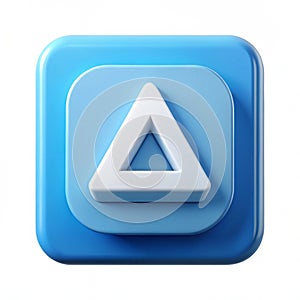 Shape tool 3D icon isolated on white background