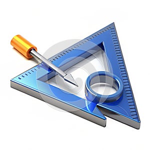 Shape tool 3D illustration isolated