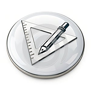 Shape tool icon isolated on transparent background