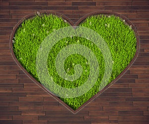 Shaped lawn heart