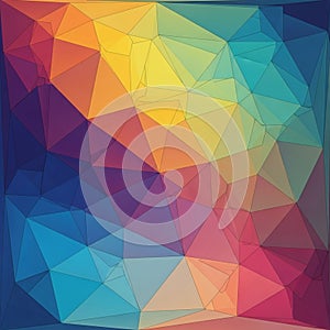 The shapes are tessellated to form a complex, abstract pattern