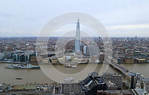 The Shard, HMS Belfast and London Bridge, London photo