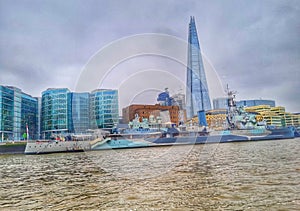 The Shard and HMS Belfast London