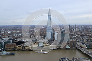 The Shard, HMS Belfast and London Bridge, London