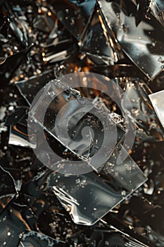 Shards of broken glass