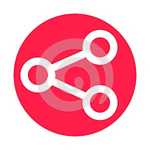 Share buttonLine Style vector icon which can easily modify or edit photo