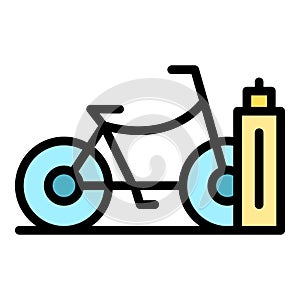 Share city bike icon vector flat