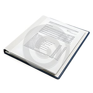 Share data file isolated on white background