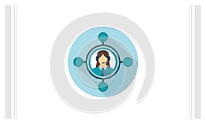 Share flat icon vector template, Technology design icon concepts, Creative design