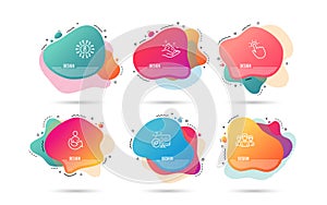 Share, Group and Skin care icons. Touchpoint sign. Referral person, Group of people, Hand cream. Vector