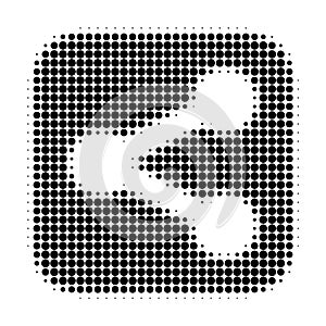 Share Halftone Dotted Icon
