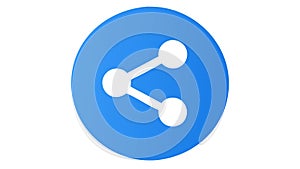 Share Icon Button, Social Media, Connectivity and Content Distribution, vector design Generative AI