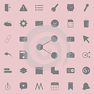 Share icon. Detailed set of minimalistic icons. Premium quality graphic design sign. One of the collection icons for websites, web