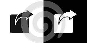 share icon Flat vector set outline