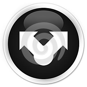 Share icon premium black round button